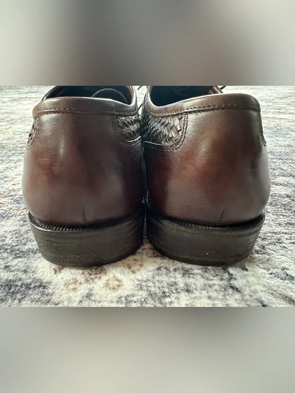 Salvatore Ferragamo Woven Leather Wingtip Shoes Brown - Size 9 (US 10)
